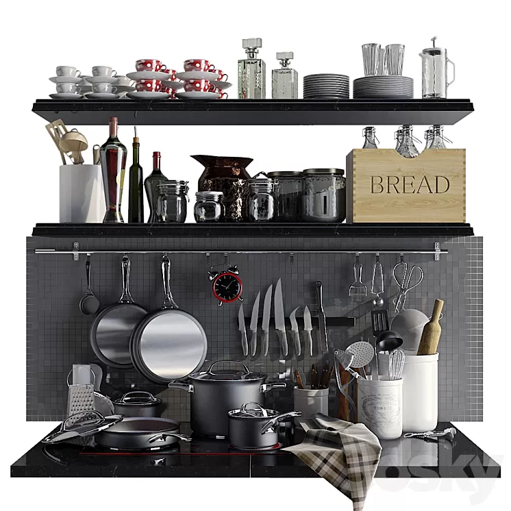 Kitchen decor 3D Model