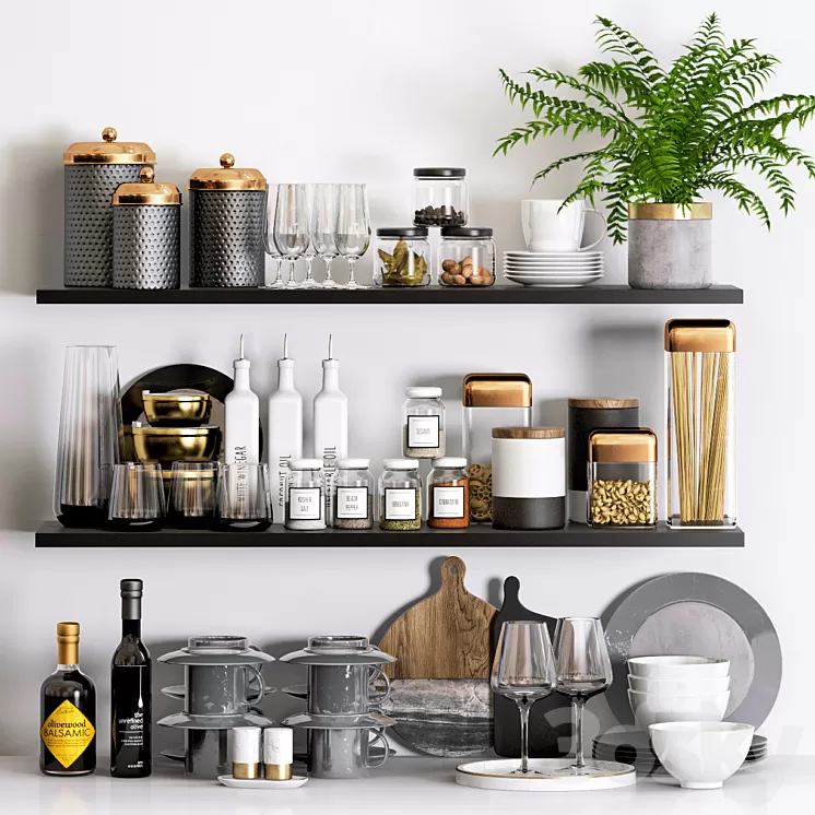 Kitchen decor 3D Model