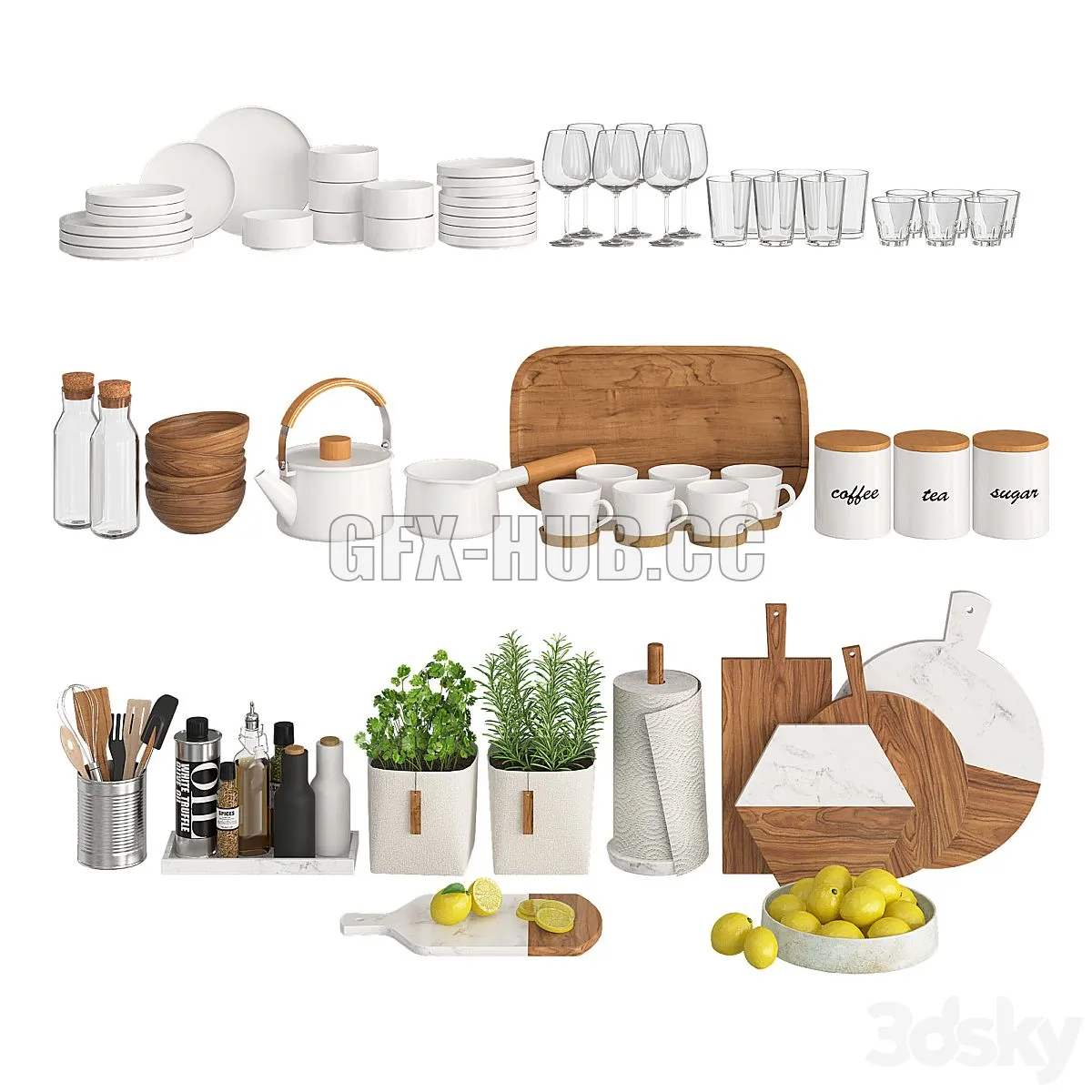 Kitchen Decor – Light 3D Model