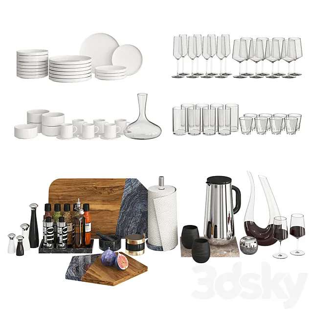 Kitchen Decor – Modern 3D Model