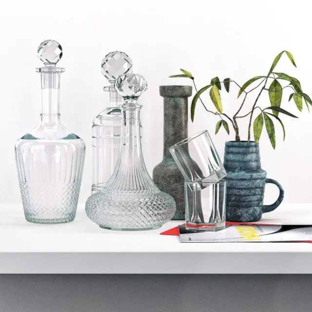 kitchen – Decor set 01 3D Model