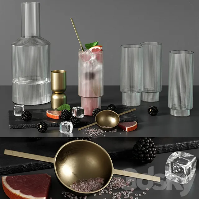 kitchen decor set 07 3DModel