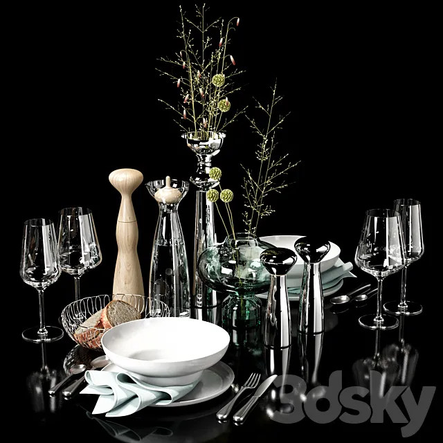 kitchen decor set 08 3DModel