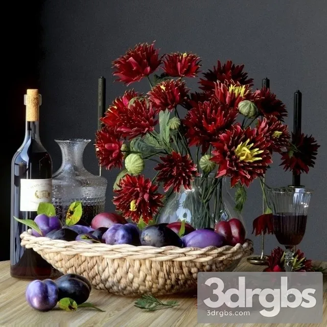 Kitchen Decor Set 3 3D Model Download Kitchen Decor Set 3 3D Model Download