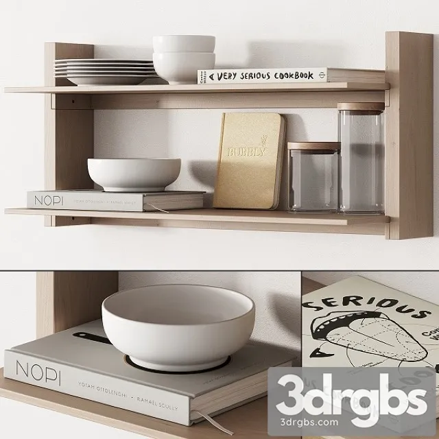 Kitchen Decor Set Accessories 05 3D Model Download
