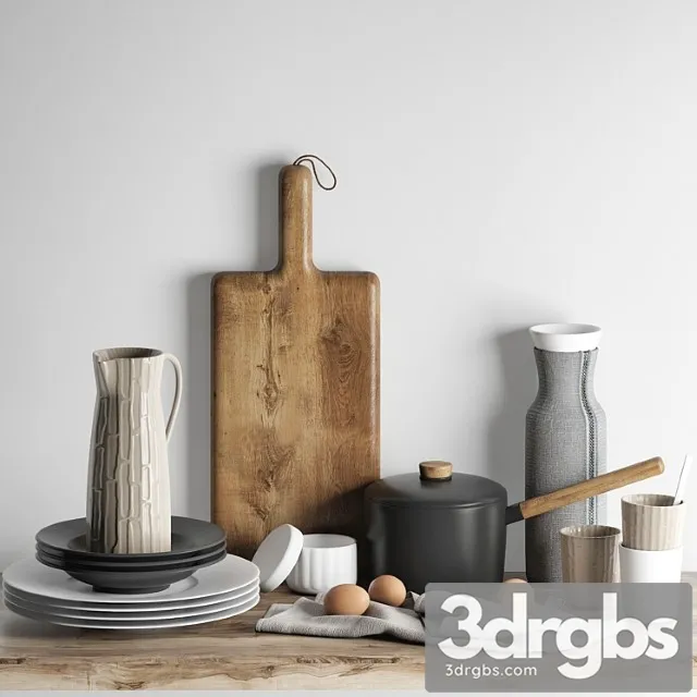 Kitchen decoration set 2 3D Model Download