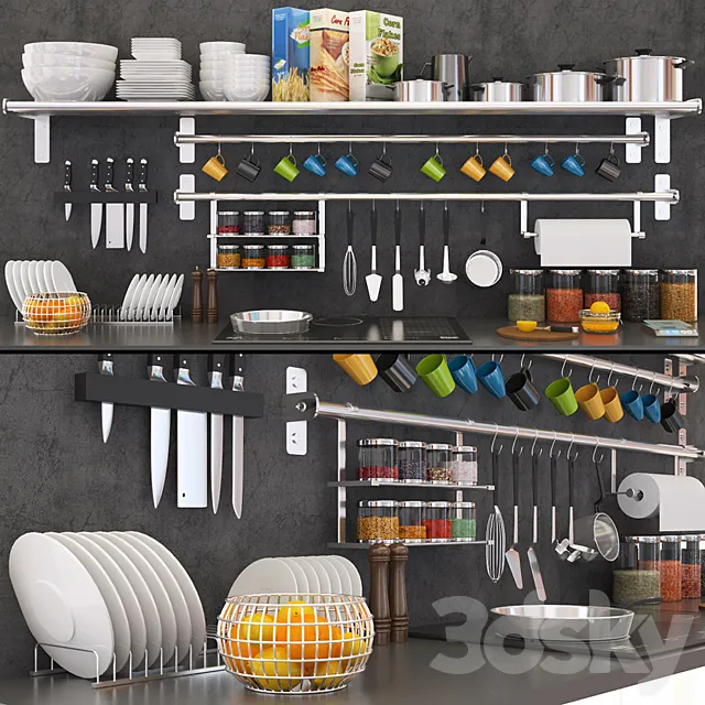 Kitchen Decoration Set – 3 3DModel