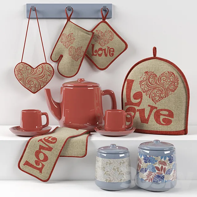 kitchen decoration set1 3DModel