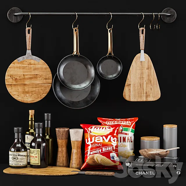 Kitchen Decorative set 035 3DModel