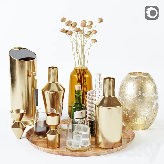 Kitchen Decorative set 046 3DModel