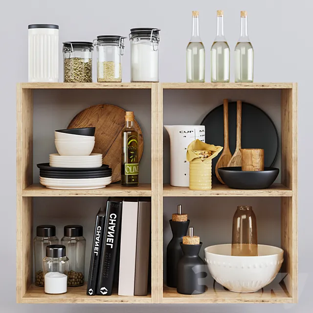 Kitchen Decorative set 052 3DModel