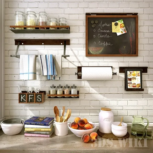 kitchen – Decorative set for the kitchen 3D Model