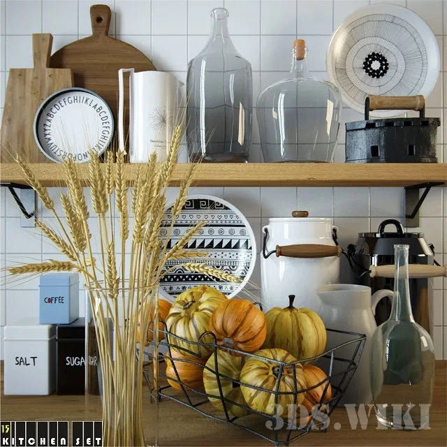 kitchen – Decorative set – little things for the kitchen 3D Model