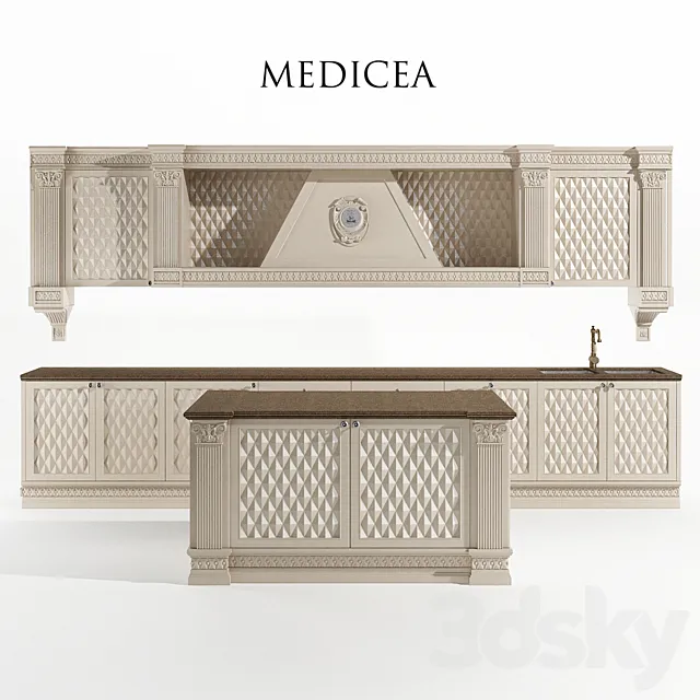 Kitchen Del Tongo MEDICEA 3D Model