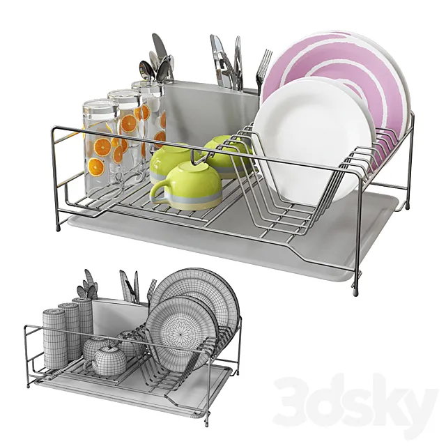 Kitchen dish rack _ CUCHITA 3D Model