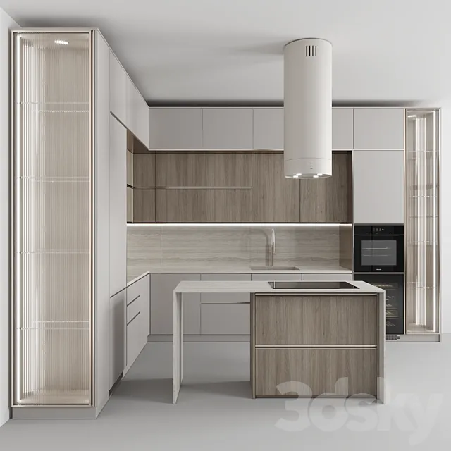 Kitchen №146 3D Model Kitchen №146 3D Model