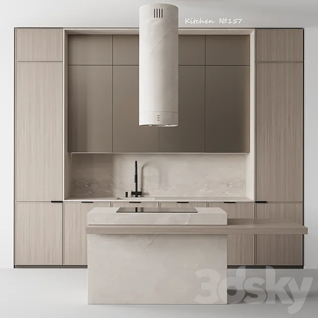 Kitchen №157 3D Model Kitchen №157 3D Model