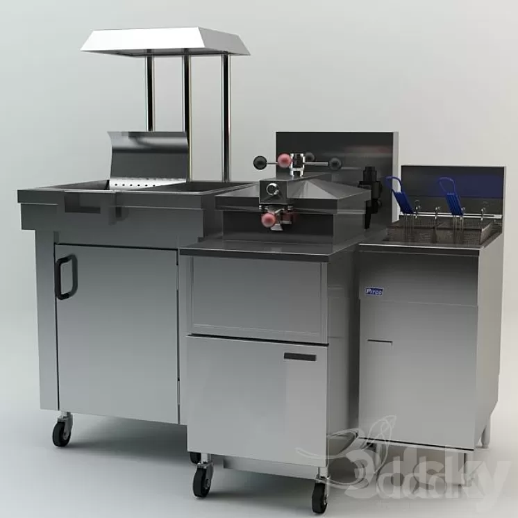 Kitchen Equipment 3D Model Kitchen Equipment 3D Model