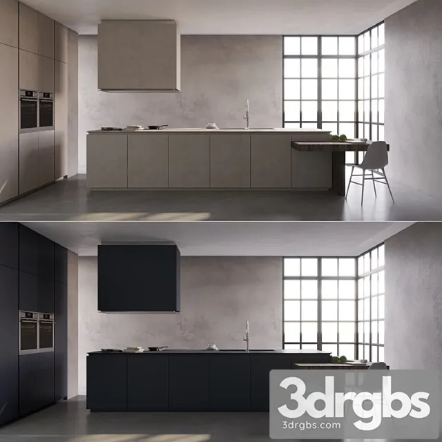 Kitchen ernestomeda obliqua 3D Model Download