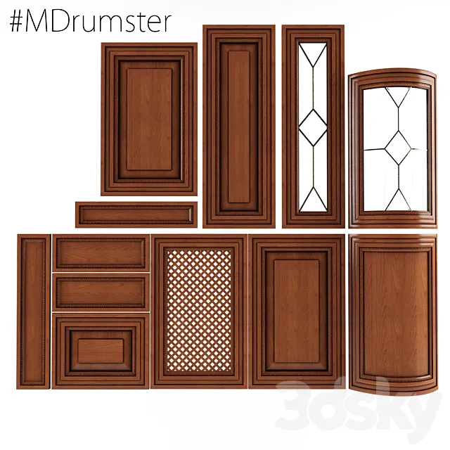 Kitchen facades Firenze 3D Model