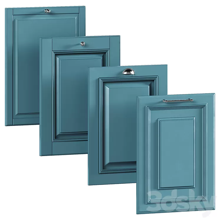 Kitchen facades in a classic style 3D Model Free Download