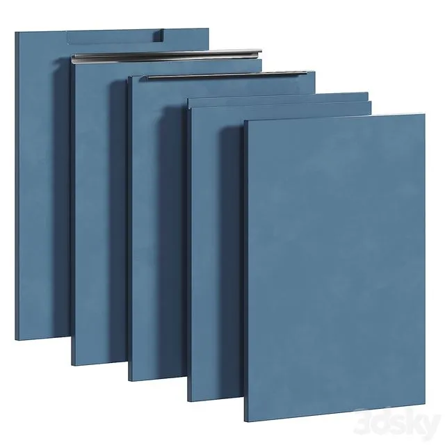 Kitchen facades in a modern style 3D Model