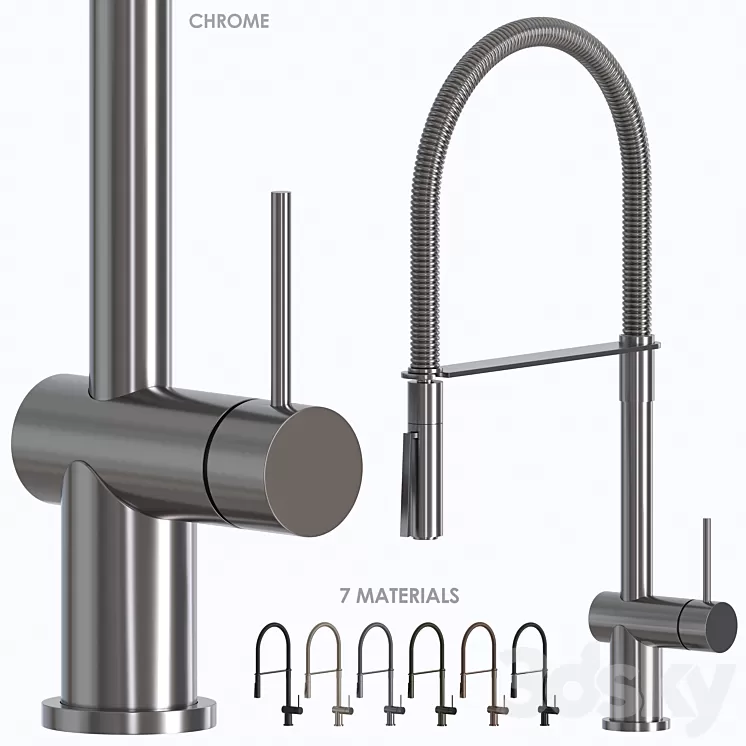 Kitchen Faucet 01 3D Model Free Download