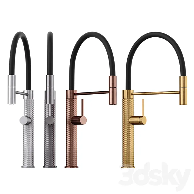 Kitchen faucet Foster Mixer Tap Skin 3D Model Kitchen faucet Foster Mixer Tap Skin 3D Model