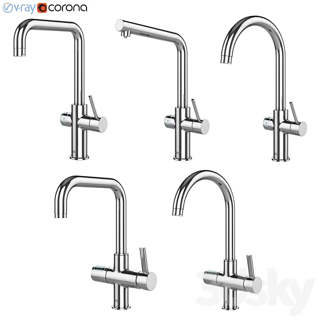 Kitchen faucet set GROHE Blue set 66 3D Model