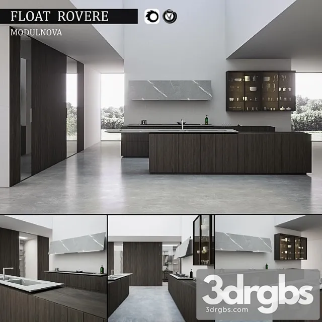Kitchen Float Rovere 3D Model Download