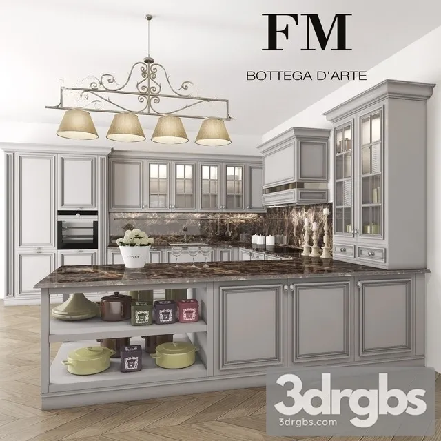 kitchen FM Bottega London 3D Model Download