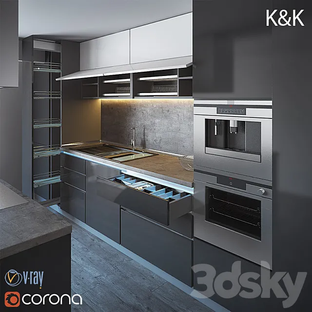 Kitchen Furniture III 3DModel