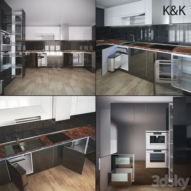 Kitchen Furniture V 3D Model