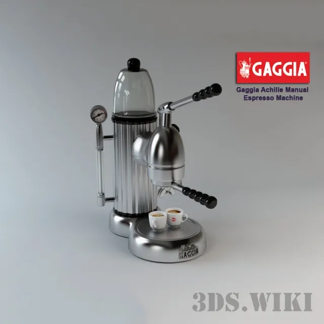 kitchen – Gaggia Achille – manual espresso machine for the home 3D Model