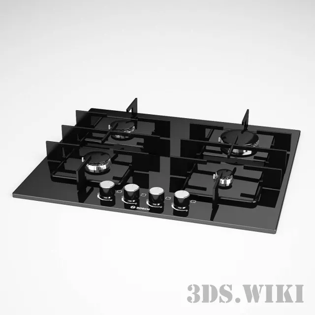 kitchen – Gas hob Bosch Oven 3D Model