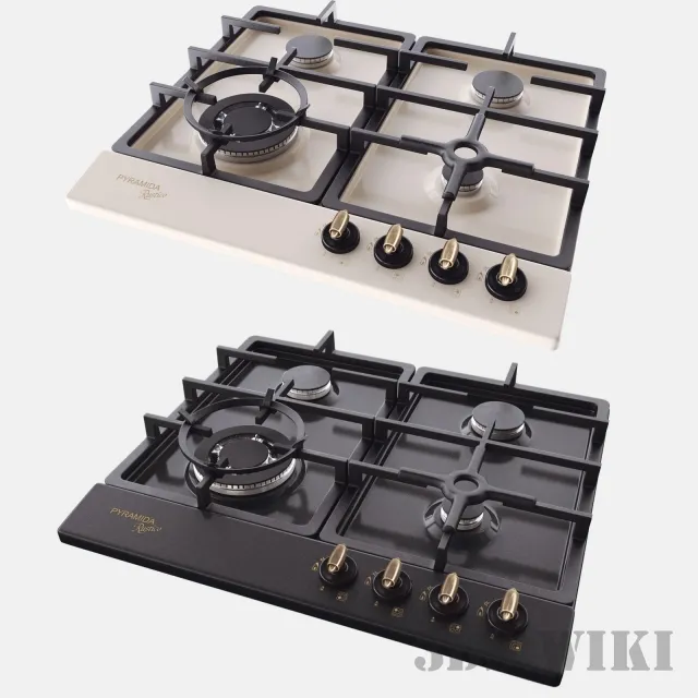 kitchen – Gas/oven/cooker hob PFE 642 IVORY RUSTICO 3D Model