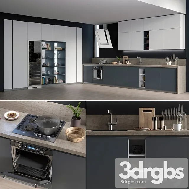 Kitchen gicinque de.sign 3D Model Download