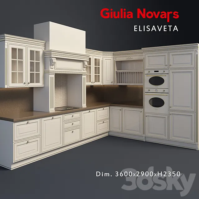 Kitchen Giulia novars Elizaveta 3DModel