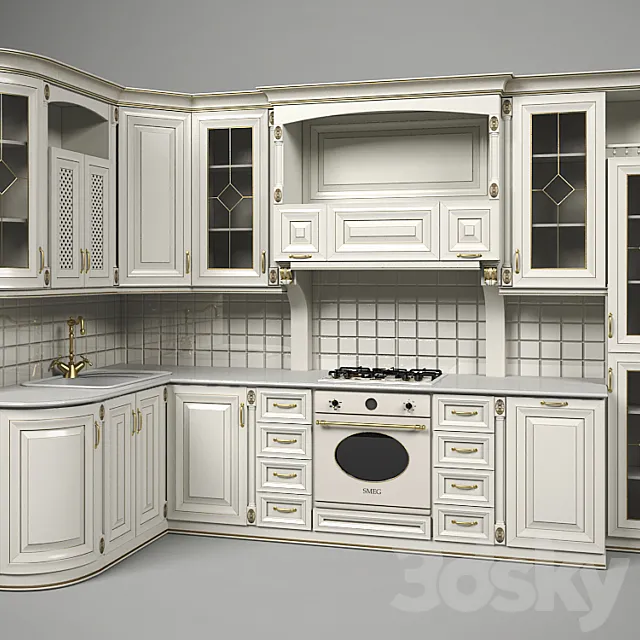 Kitchen GVARNERI 3D Model