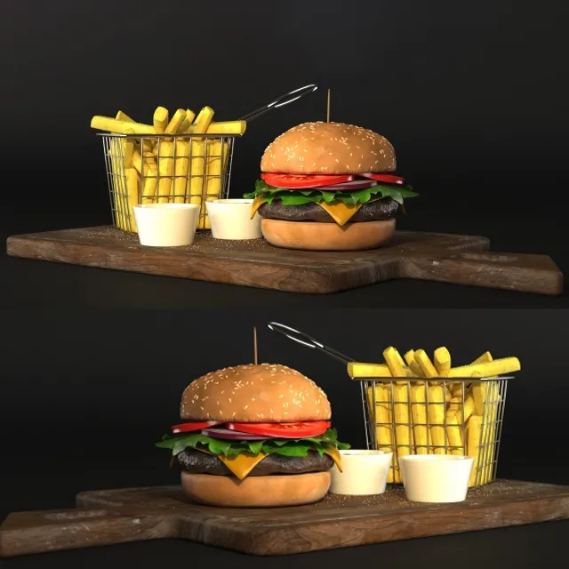 kitchen – Hamburger 3D Model