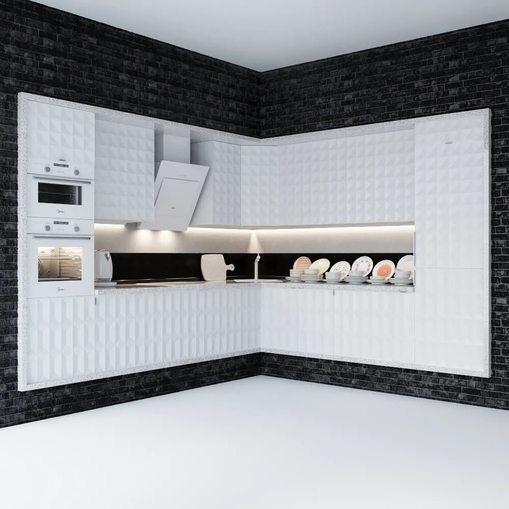 kitchen – Ikea Herrestad and Midea and Zara home  kitchen 3D Model