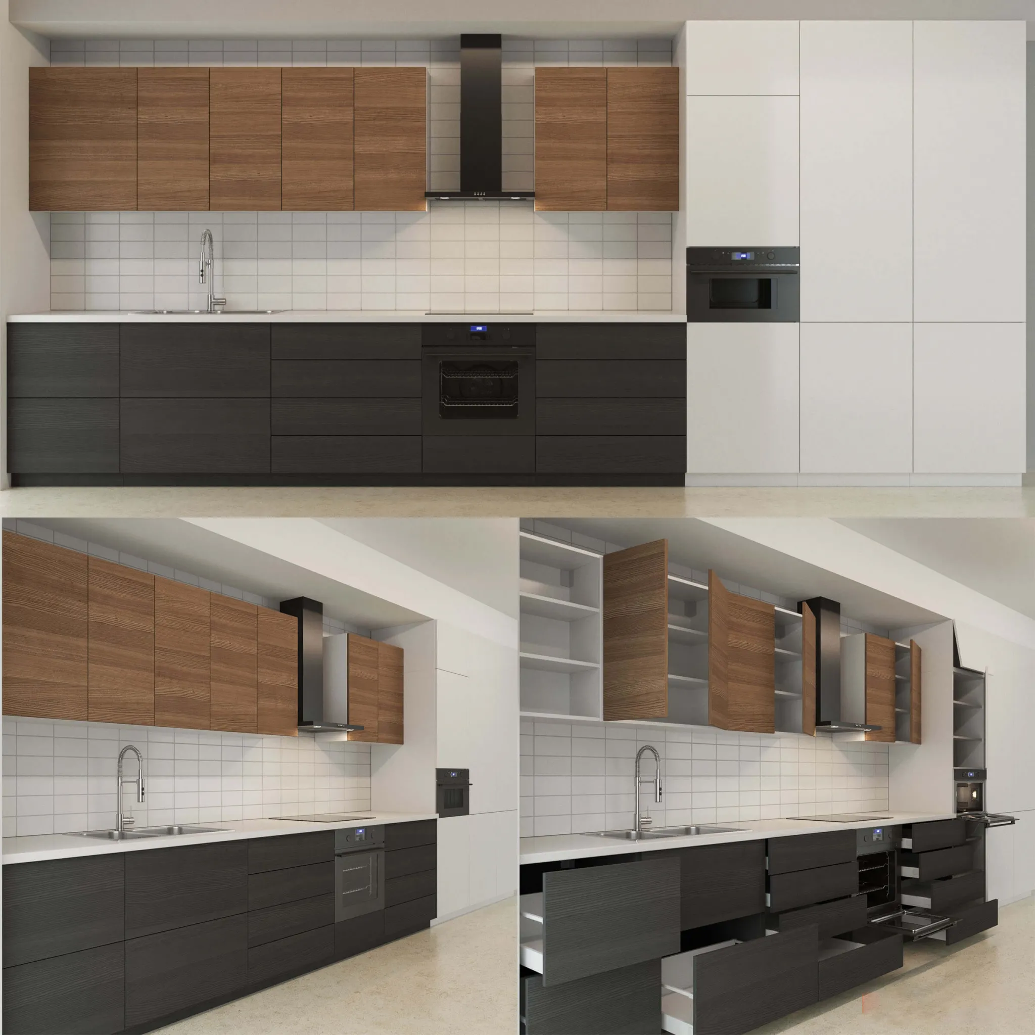 kitchen – ikea kitchen part 001 3D Model