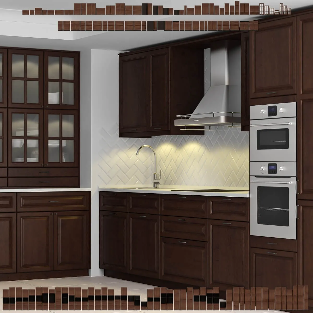 kitchen – Ikea Kitchen with facades of Dalarna 3D Model