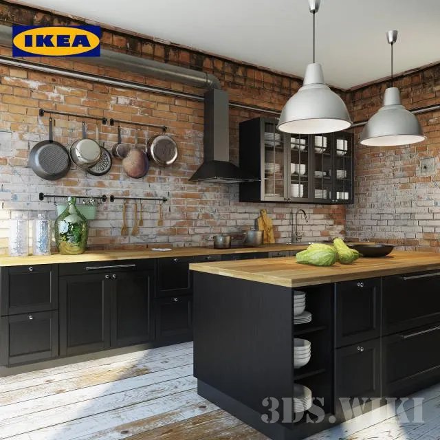 kitchen – IKEA Laxarby kitchen 3D Model