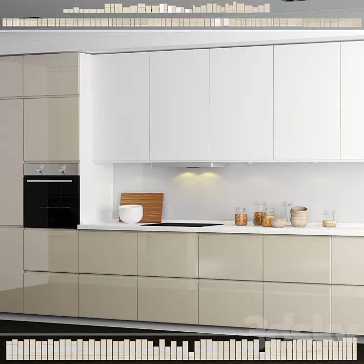 Kitchen IKEA Method \/ Vokstorp. 3D Model Kitchen IKEA Method \/ Vokstorp. 3D Model