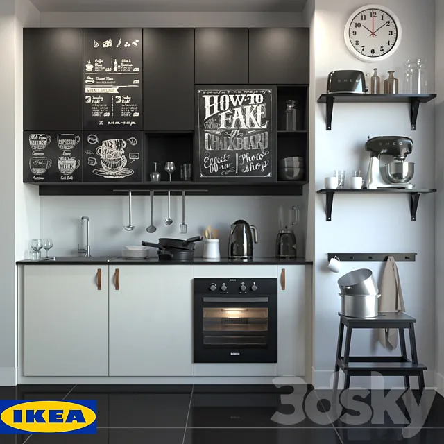 Kitchen IKEA YUDEVALLA 3DModel