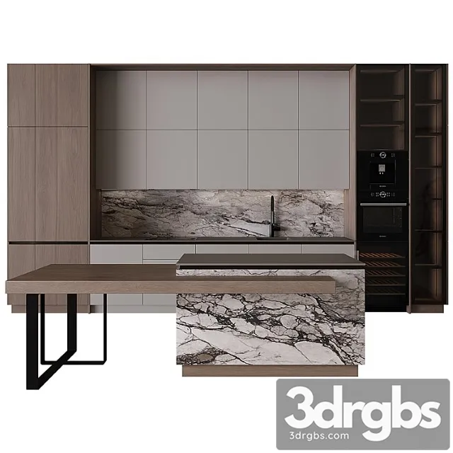 Kitchen In Modern Style 45 3D Model Download