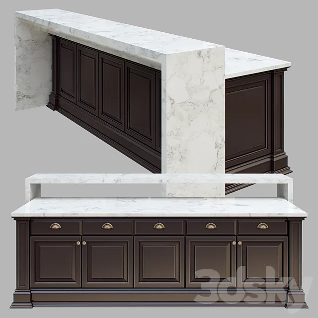 Kitchen island 3D Model