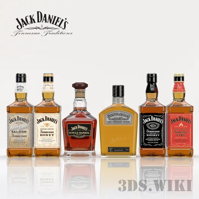 kitchen – Jack Daniels Whiskey – Collection 3D Model
