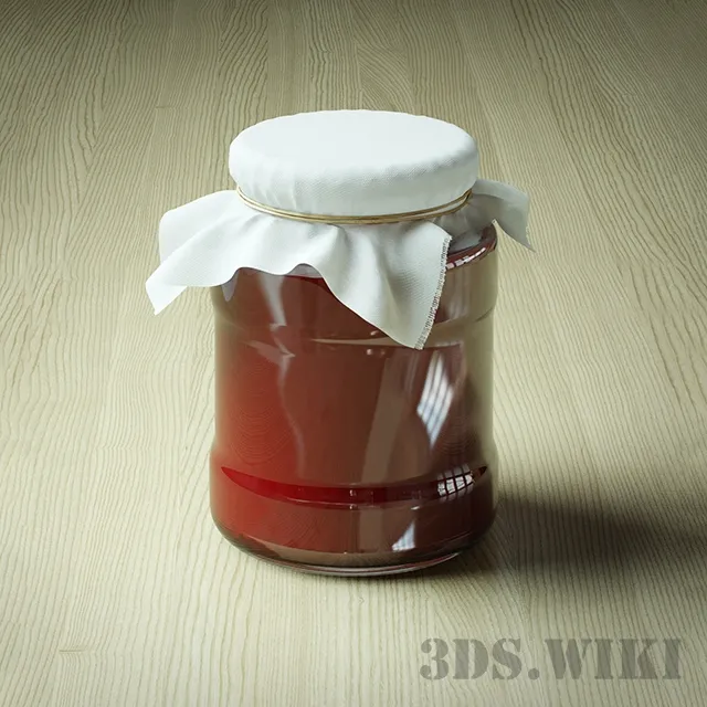 kitchen – Jar of jam 3D Model